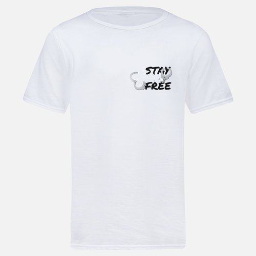 STAY FREE TEE/ UNLOCKED WHITE